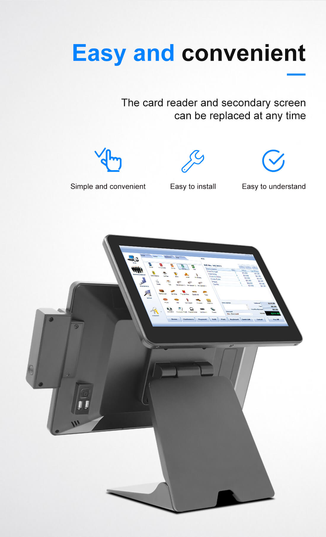 15.6inch POS machine