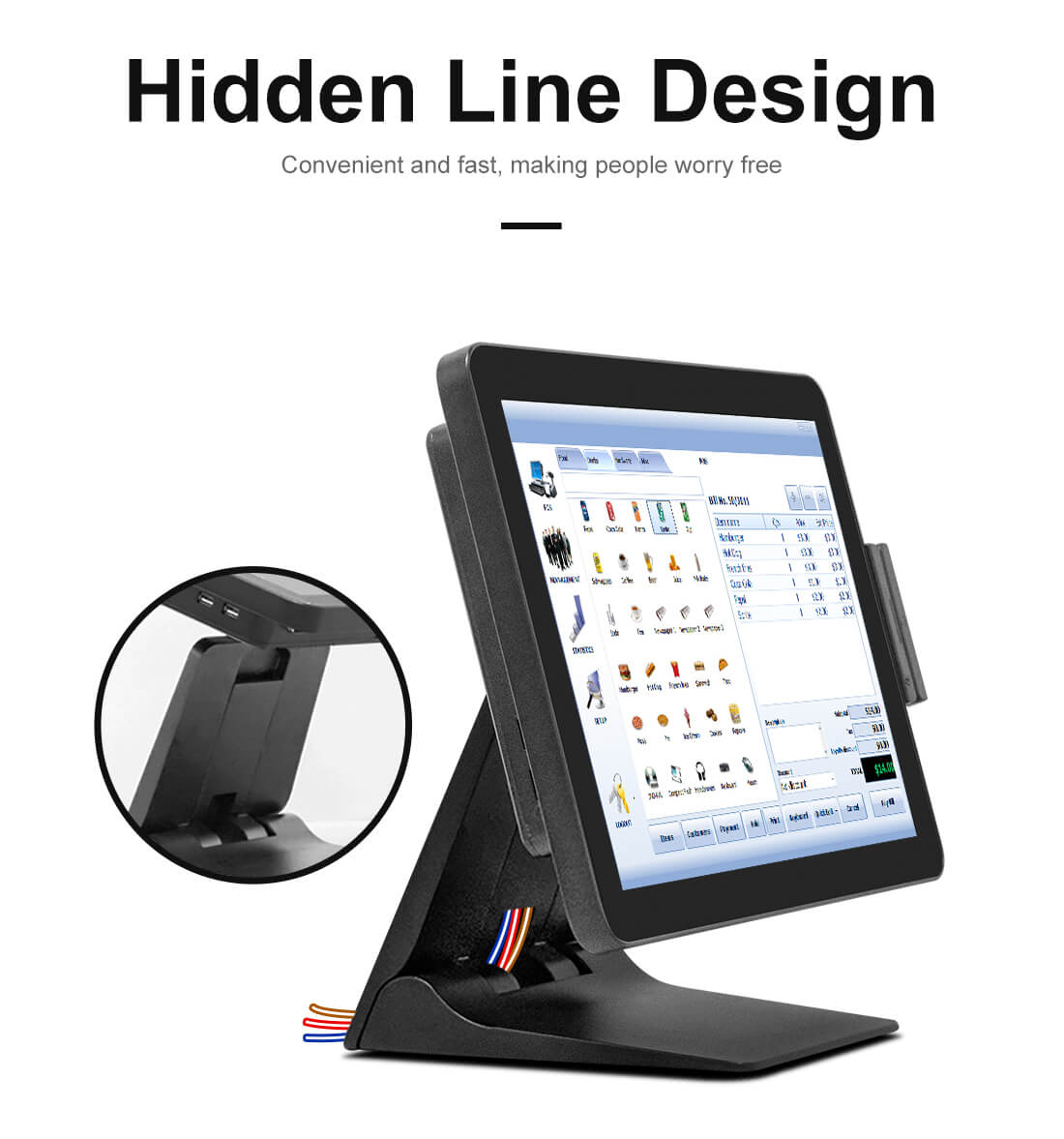 15inch cashier machine