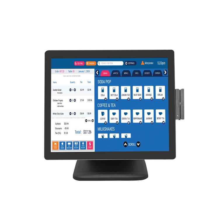 What maintenance is required for POS touch screen hardware?