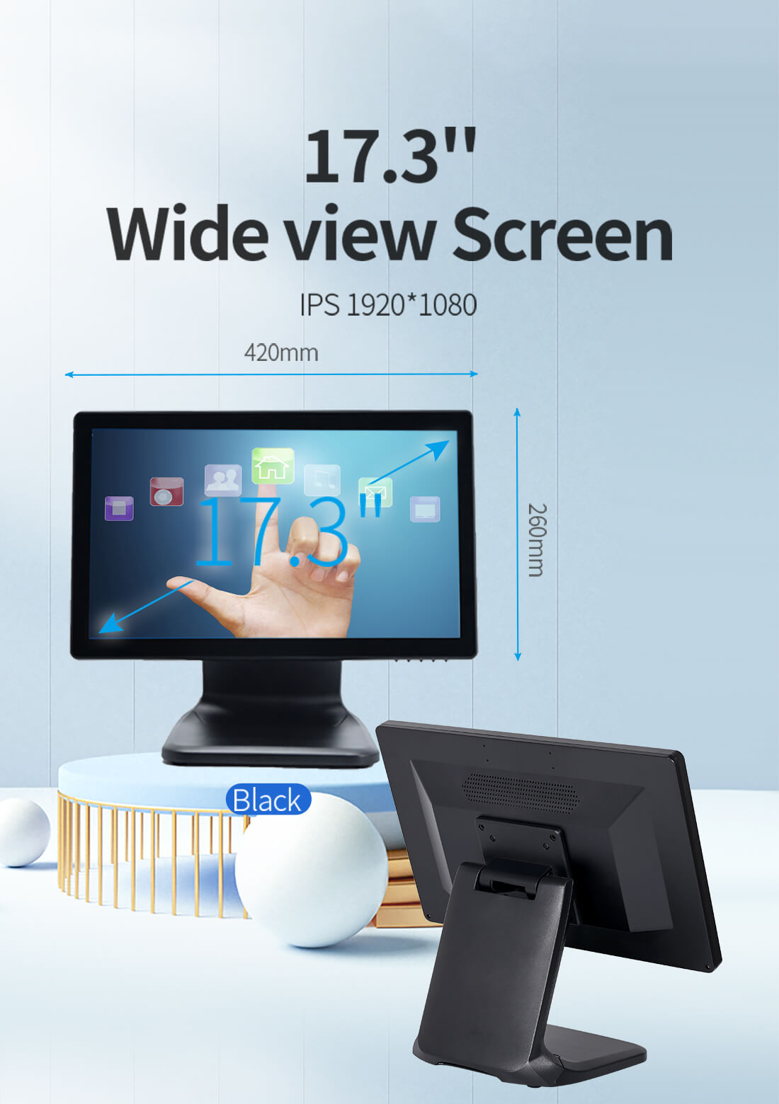 pos touch screen monitor