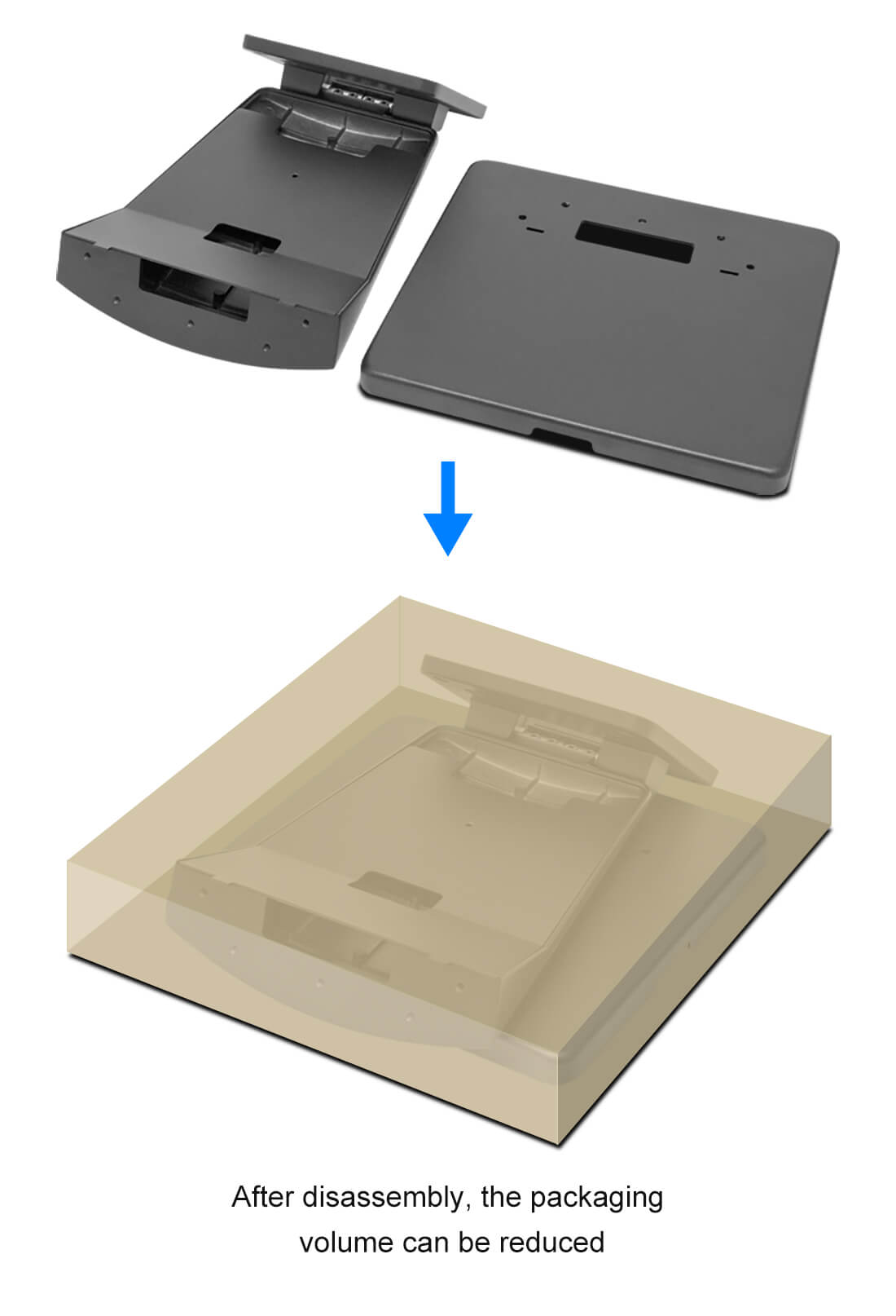 TX-208 touch screen display bracket