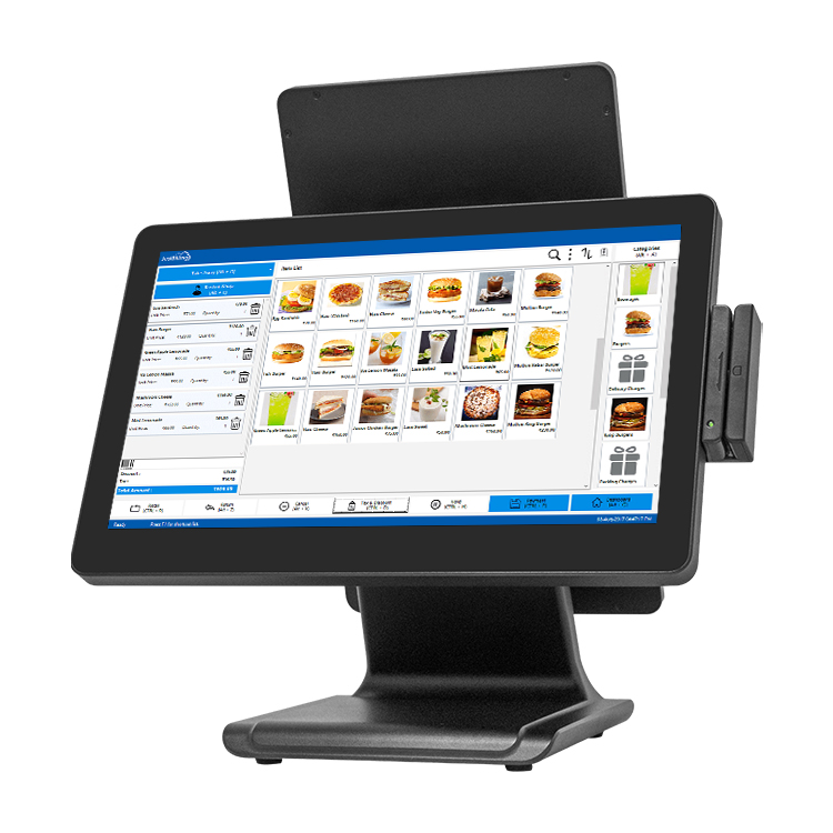 15.6-inch 1920*1080 high-definition display capacitive touch supermarket convenient checkout orderin