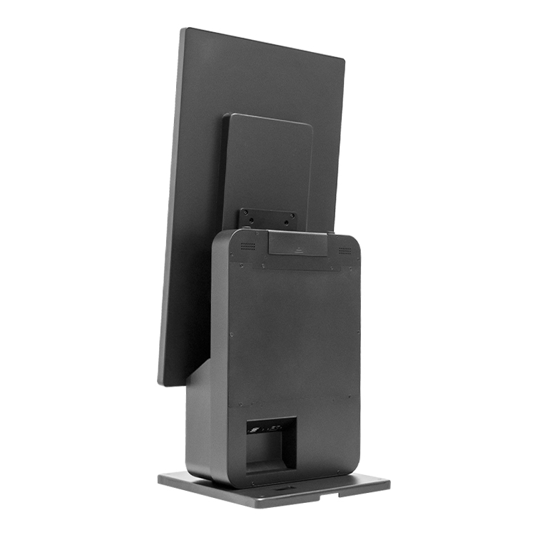 Self-Checkout Machine 23.8"+18.5" Touch Screens | Built-in Printer & Scanner | Dual/Single POS for Supermarkets